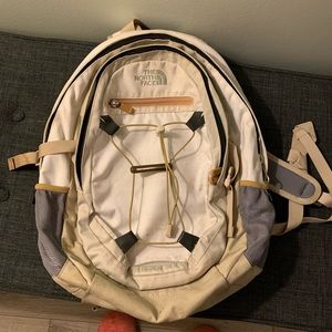 Northface isabella white/grey backpack